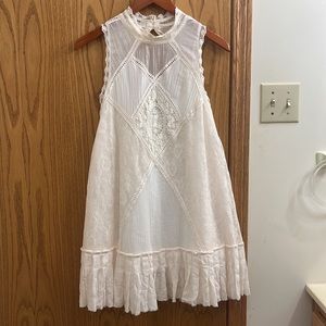 Free People Angel Lace Dress in Ivory